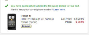 HTC EVO Design 4G Available at Amazon for $29.99